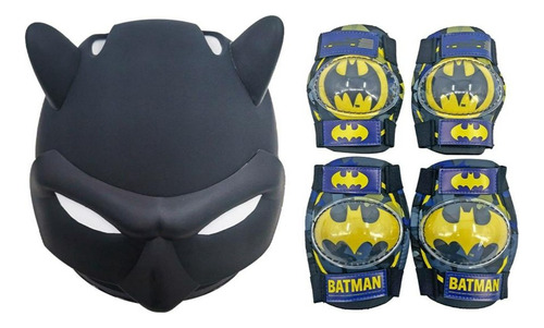 Casco Apache Batman 3d Con Coderas Y Ridilleras