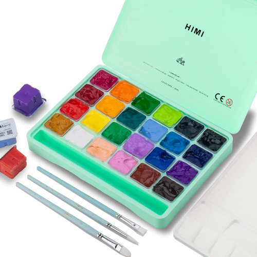 Juego De Pintura Gouache De 24 Colores En Estuche