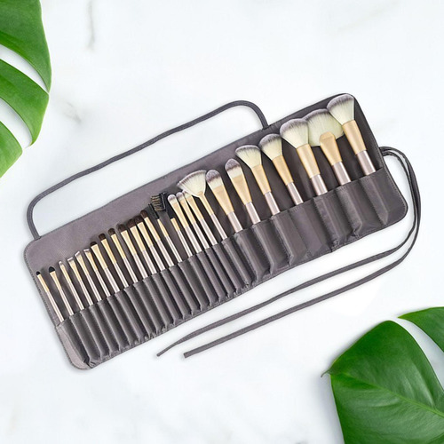 Estuche Para Brochas De Maquillaje, Bolsa De Gris