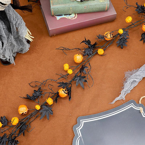 Guirnalda De Hojas De Arce Para Cena De Halloween, Guirnalda