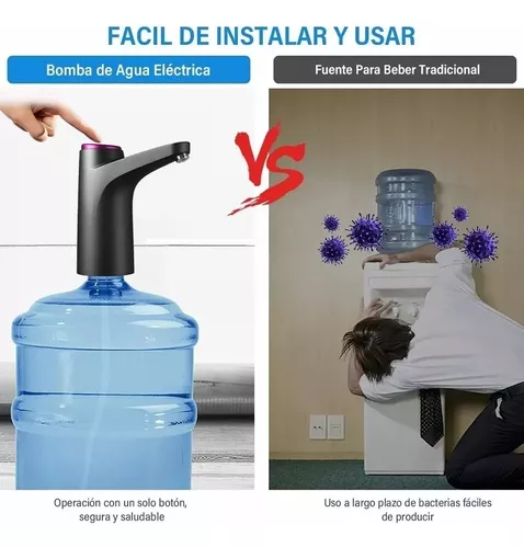 Compra online de Casa-bomba de garrafa de água carregamento usb dispensador  elétrico de água potável interruptor de garrafa de água