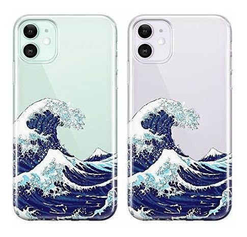 Case Para iPhone 11 6.1 Japonesa Wave Delgada Carcasa Pc