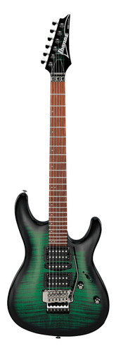 Guitarra elétrica Ibanez KIKOSP3 de  choupo transparent emerald burst com diapasão de jatobá