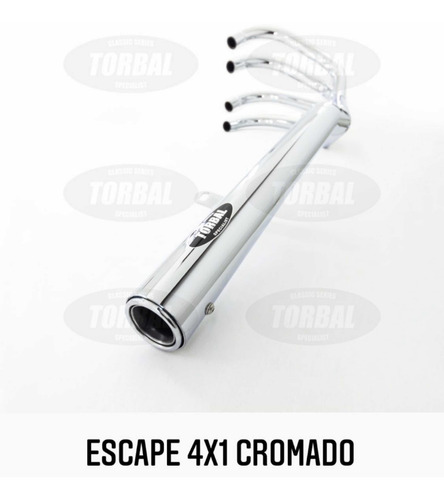 Escape Esportivas Torbal 4x1 Modelo 2,1/2 Reto Cbx 750 Pon/c