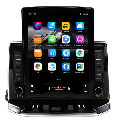 Multimídia Tesla S8 Line Commander 22 Acima Octa 4+64gb 9.7p