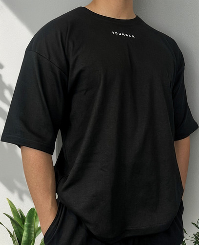 Playeras Oversize Algodón Youngla Ejercicio Grosor Alto