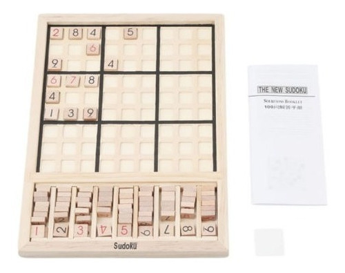 Divertido Sudoku Madera Puzzle Altamente Lógica Número Puzzl
