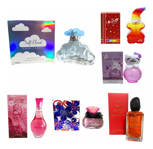 Pack De 6 Perfumes Alternativos Edp Para Mujer Y Niñas