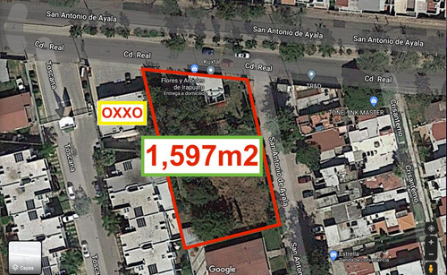 Imagen 1 de 6 de Terreno En Venta Comercial 1,597m2 San Antonio De Ayala