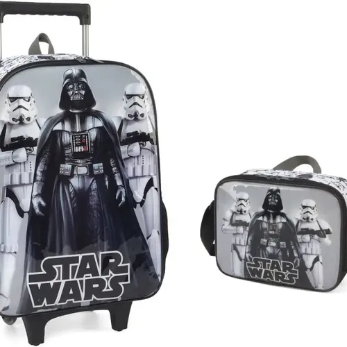 Kit Mochila Rodinha Star Wars Darth Stormtrooper Br Original | MercadoLivre