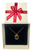 Comprar Collares Mujer Inicial Letras Ovaladas Baño Oro 18k Circonit