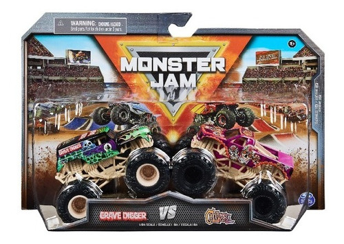 Monster Jam Pack X2 Vehículos 1:64 True Metal 58702 Pgancho