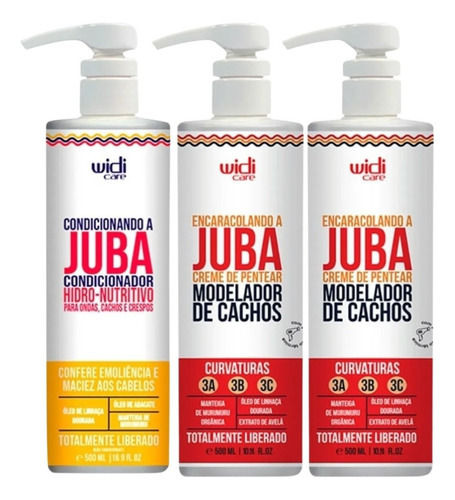 Kit Widi Care Juba Condicionador + 2 Encaracolando 500ml