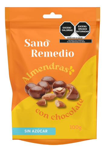 Almendras Cubiertas En Chocolate Sin Azúcar - Sano Remedio