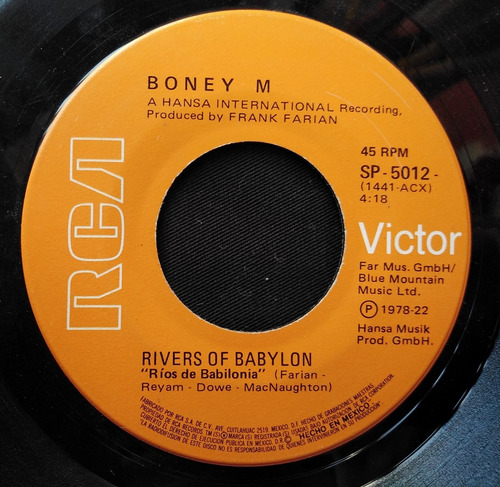 Boney M. - Rivers Of Babylon / Brown Girl In The Ring (Usado)