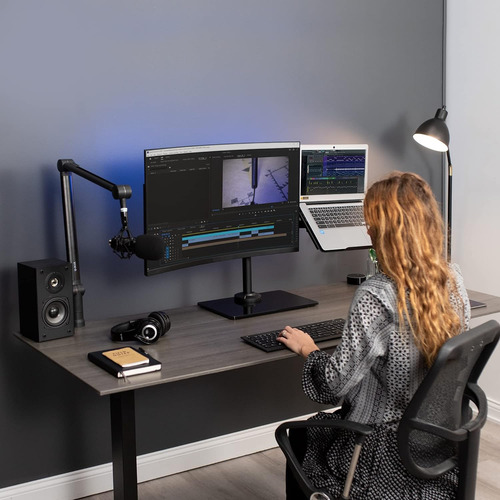 Soporte De Monitor Vivo Con Bandeja Soporte Para Laptop