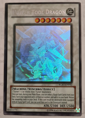 Yugi-oh Power Tool Dragon Ghost Rare De Rgbt-en042