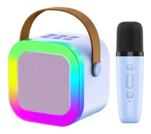 Parlante Y Micrófono Recargable. Bluetooth Karaoke Led. Mpuy