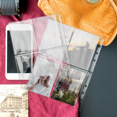 Carpeta De Fotos Con Hojas Sueltas Para Tarjetas Postales, 3