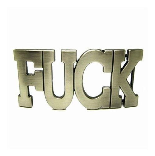 Masop Personalizado Carta Fk Funny Casual Boys Metal Cinturo