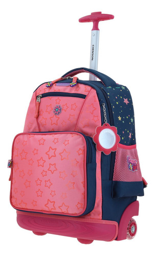 Mochila Chenson Ruedas Escolar Primaria Happy Girl Estar Hg66502-9