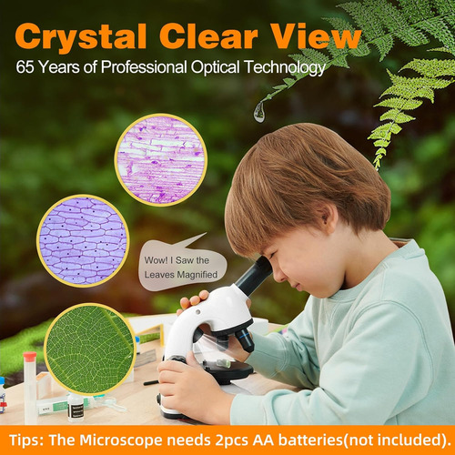 Microscopio Para Niños, Kit De Microscopio Para Niños, Kit D