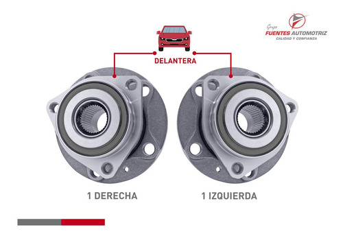 Jgo 2 Maza Rueda Delant Pil Cop Vw Golf 2015 2016 C/abs
