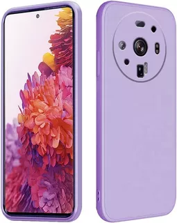 Funda Xiaomi 12s Ultra De Silicona Liquida - Purpura