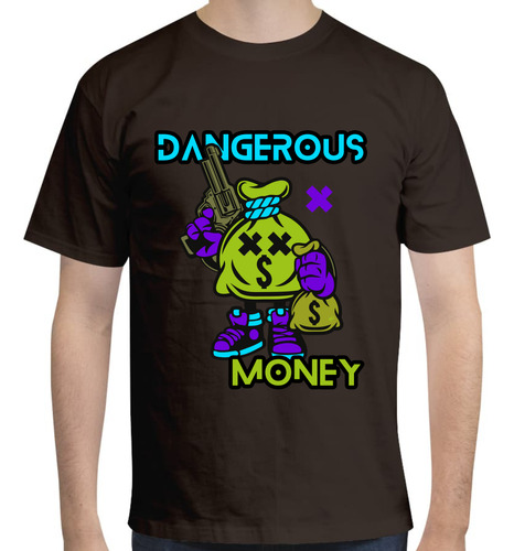 Playera Diseño Dangerous Money - Sticker - Moda