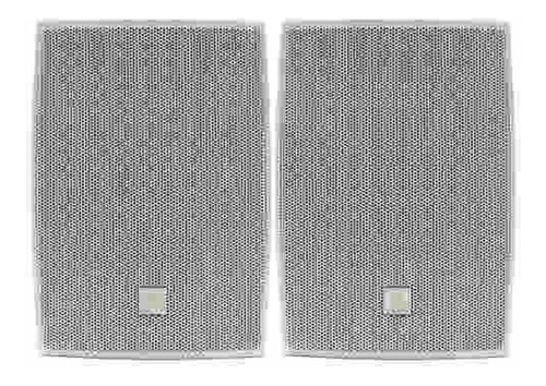 Imagem 2 de 4 de Par Caixa De Som Ambiente Jbl C521b Branca 80w Rms