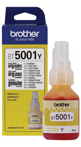 Botella De Tinta Brother Original Bt5001y