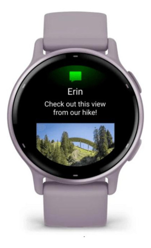 Relógio Garmin Vivoactive 5 Orquídea Com Gps Nf Orquídea Milanese Violeta Orquídea
