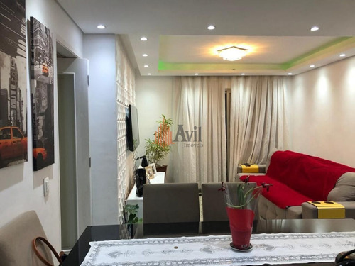 Imagem 2 de 8 de Apartamento Com 3 Dormitórios À Venda, 72 M² Por R$ 445.000,00 - Chácara Califórnia - São Paulo/sp - Av6698