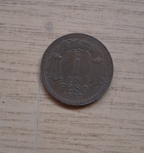 Moneda De Un Peso Año 1947