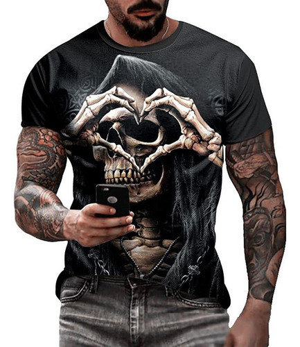 Men Camisetas De Terror De Verano For Hombres Cool 3d Print
