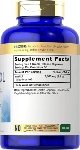 Ultra Inositol Myo-inositol 2600 Mg Formula Premium 200 Cap