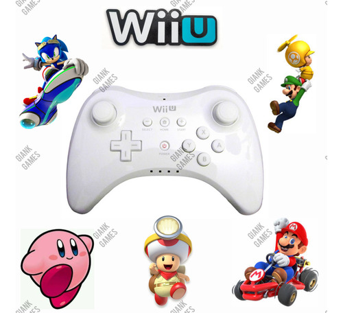 Wii U Pro Controller Original, Mando Inalambrico Para Wiiu
