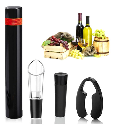 Conjunto De Abridor De Vinhos Travel Portable Pocket Air Pre