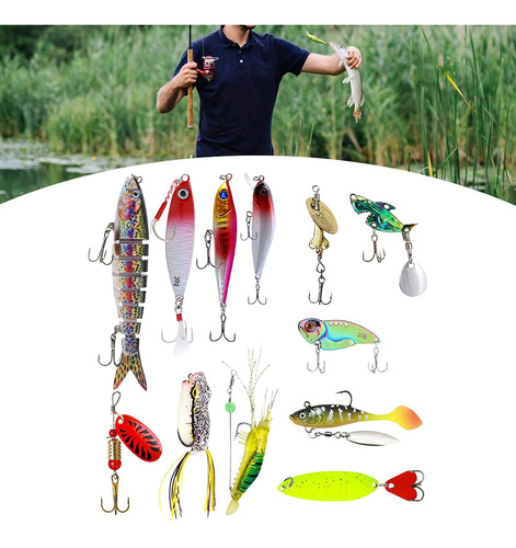 Calendario De Adviento De Pesca Juego De Señuelos De Pesca