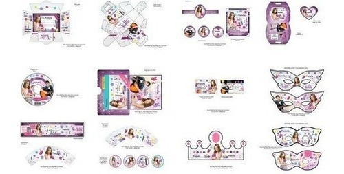 Kit Imprimible Violetta Tarjetas Cumpleaños Fiesta