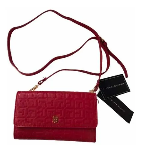Cartera tommy hilfiger mujer roja new arrivals