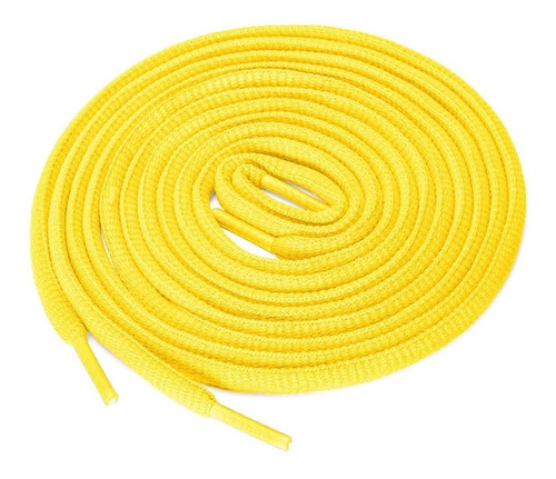 Agujeta Ovalada Cordón Para Calzado Amarillo 1.2m 4pieza (s)