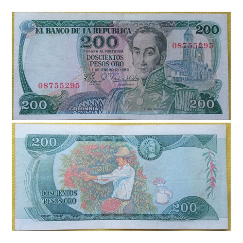 Billete 200 Pesos Cafeterito, 1.980.