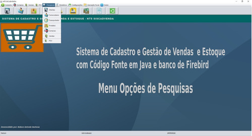 Código Fonte De Sistema De Vendas Em Java - Siscadvenda