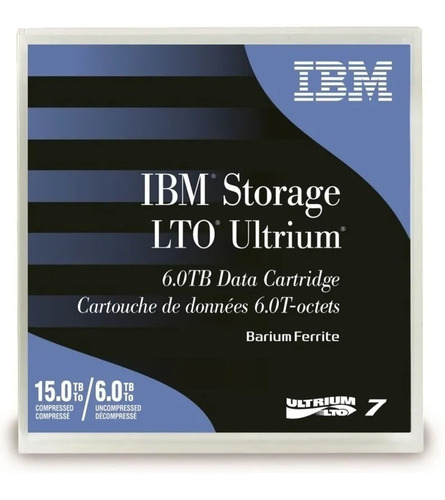 Imagen 2 de 2 de Cinta Ultrium Ibm Lto 7 Capacidad 6tb / 15tb Reescribible