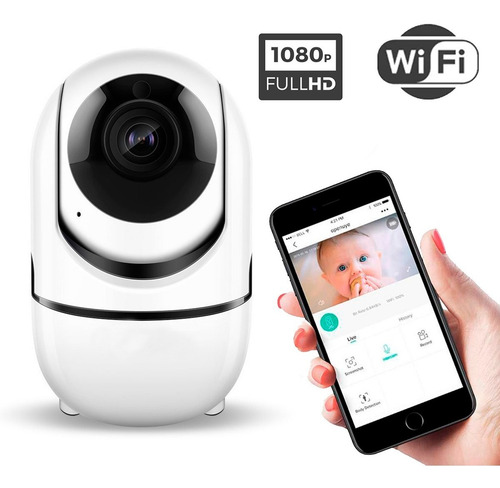 Imagen 1 de 10 de Cámara Ip Wifi Sinovision Seguimiento Audio Baby Call 2 Mpx