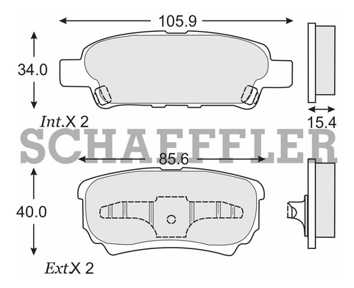 Balatas De Disco Traseras Dodge Caliber Sxt Premium 2009