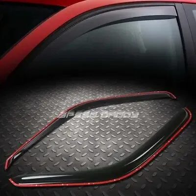 Smoke Window Visors For 2002-2009 Dodge Ram Regular Cab – Rain & Sun Deflectors-1084013