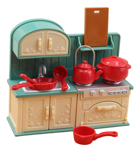Juego De Cocina Para Casa De Muñecas, Juego De Simulación,