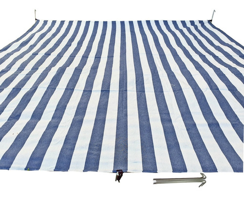 Imagen 2 de 4 de Lona Playera Enorme Xl 2*2,20mt 8 Presillas Estacas Y Bolsa
